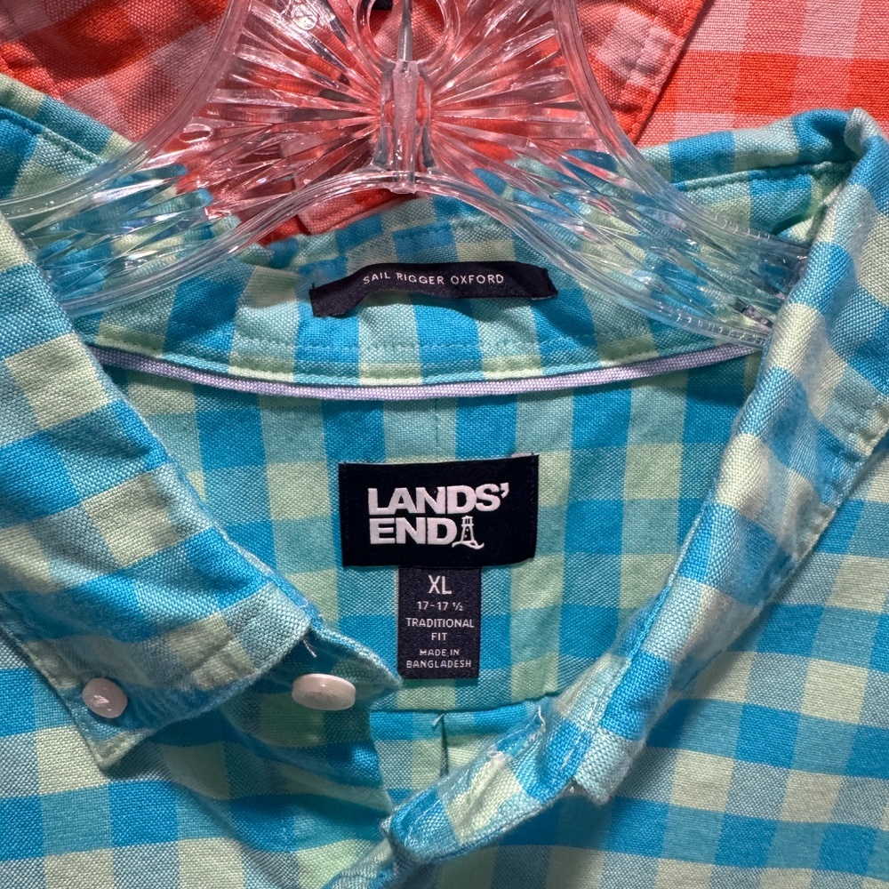NEW 2 Lands' End Short Sleeve Button Down Shirts NWOT Traditional Fit - Picture 12 of 16
